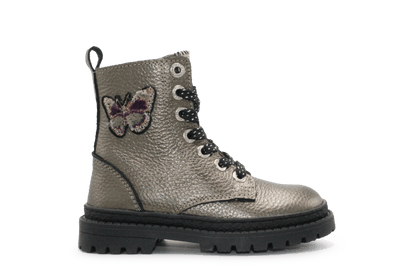 Develab Vlinder Boots Meisje - Antraciet metallic - hatshoe
