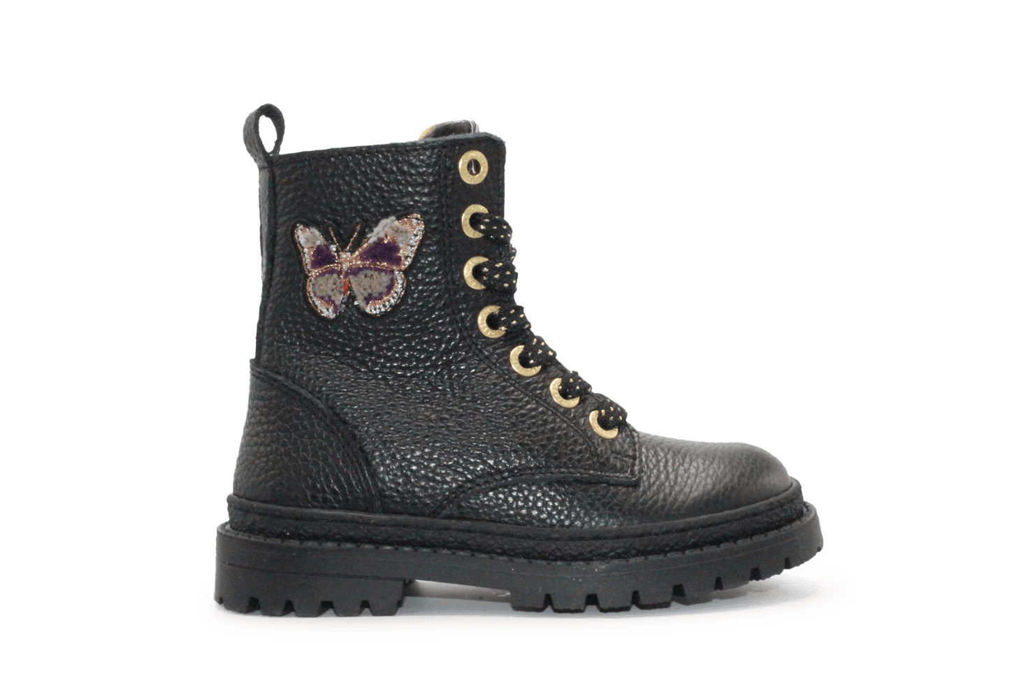 Develab Vlinder Boots Meisje - Zwart - hatshoe