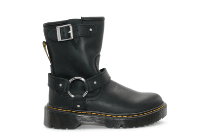 Dr. Martens Meisjes Biker Boots Genaya - Zwart - hatshoe
