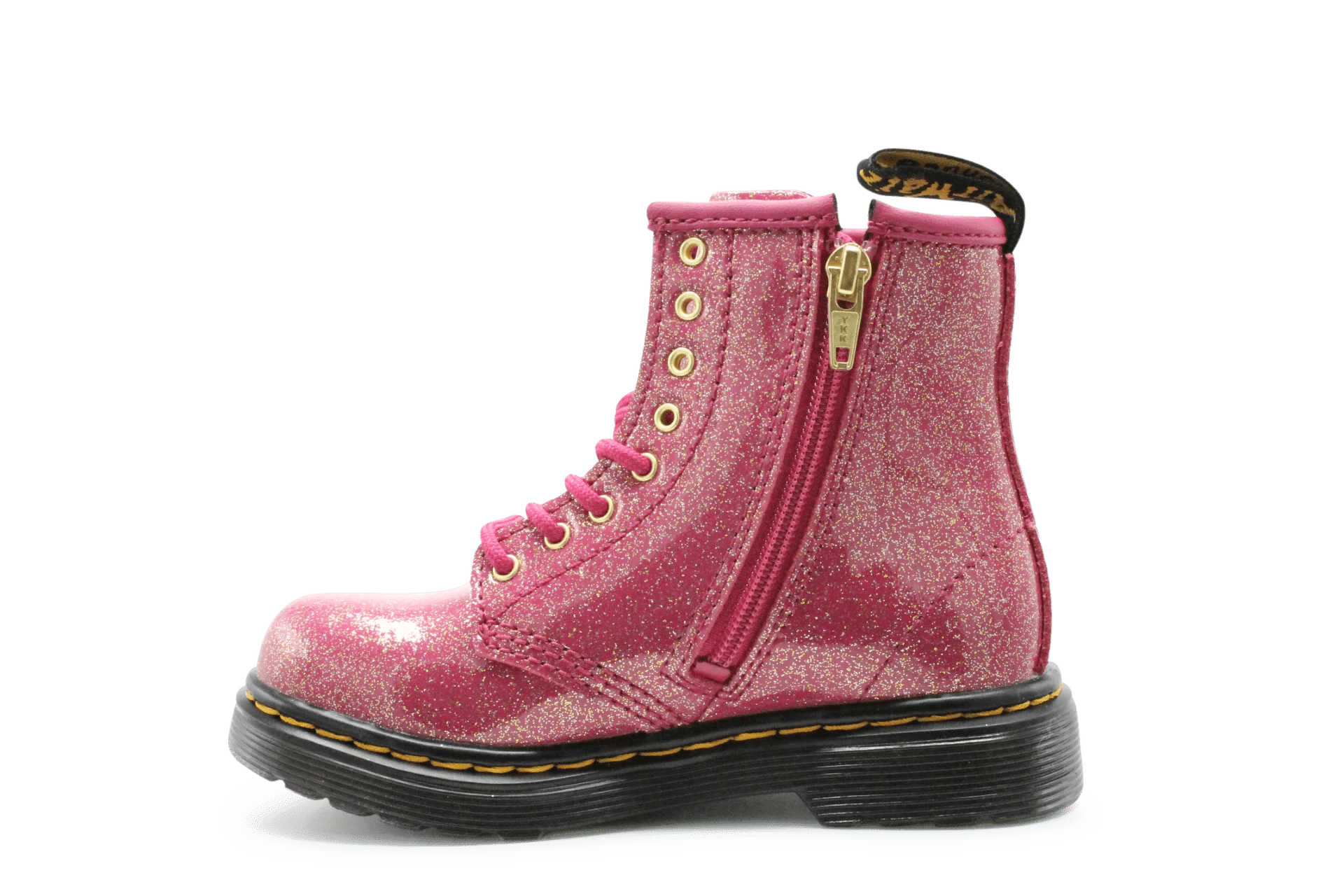 Dr. Martens Meisjes Boots 1460 - Fuchsia Silver Gold