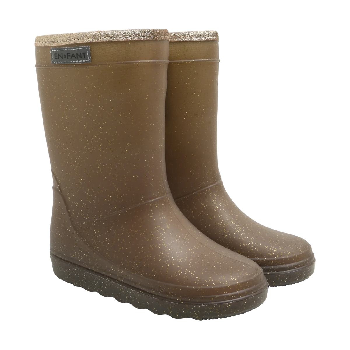 En Fant Glitter Thermolaars - Coffee Bean - hatshoe