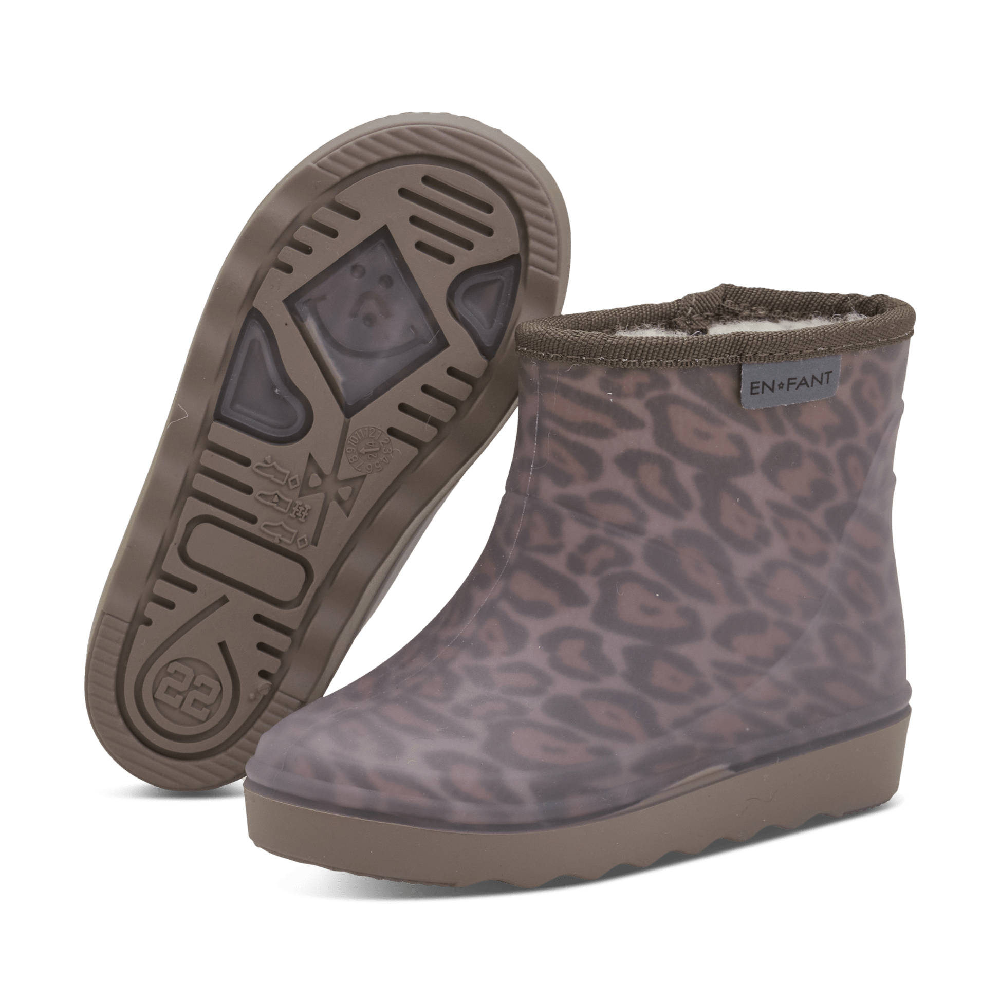 En Fant Thermo Boots Short Print - Pine Bark - hatshoe