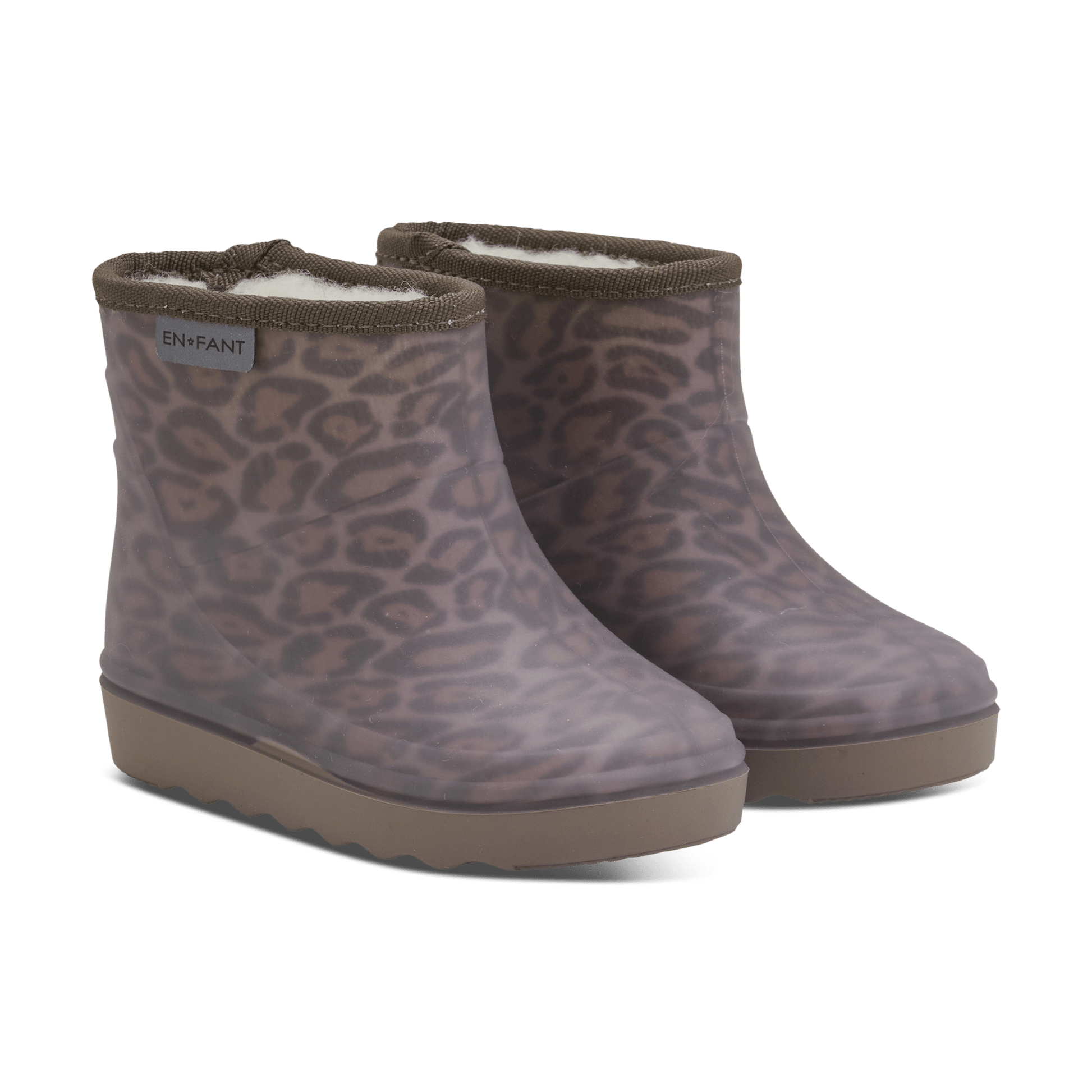 En Fant Thermo Boots Short Print - Pine Bark - hatshoe