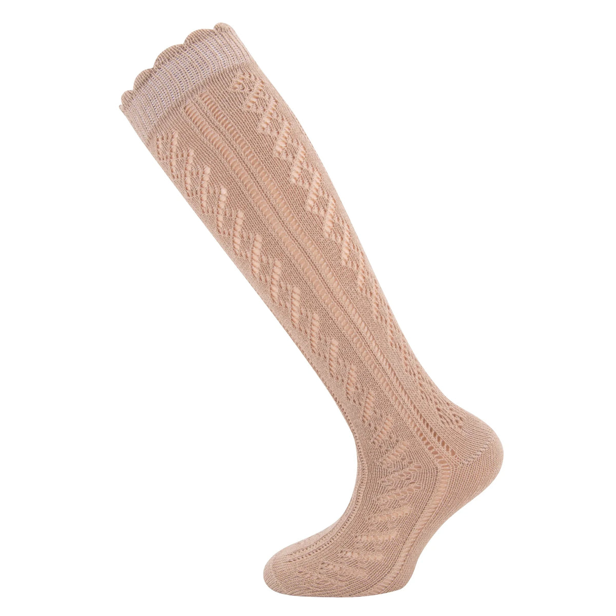 Ewers Kniekousen Eyelet camel - hatshoe