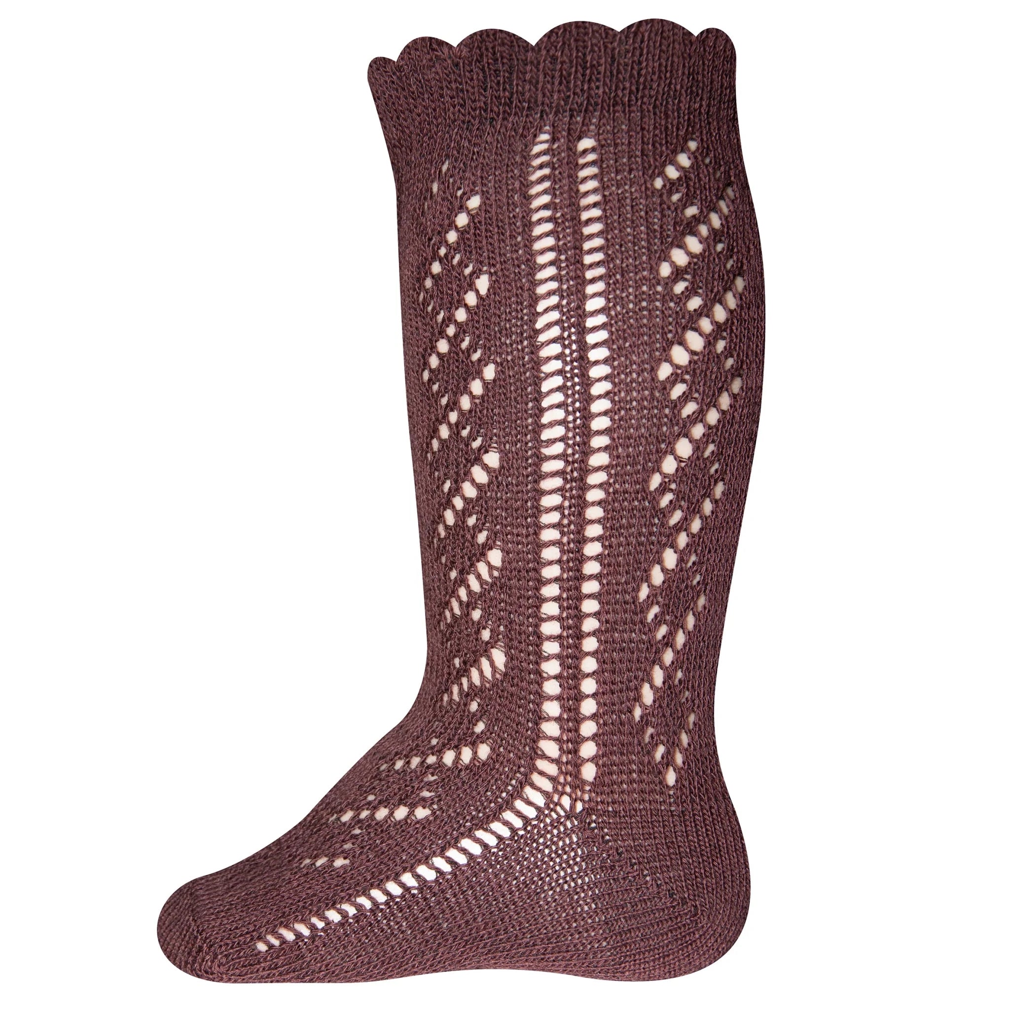 Ewers Kniekousen Eyelet mahonie