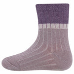 Ewers Sokken Rib/Glitter dusty mauve - hatshoe
