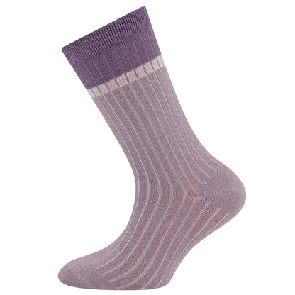 Ewers Sokken Rib/Glitter dusty mauve - hatshoe