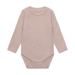 Fixoni Body LS Melange Rib - Pale Mauve Melange - hatshoe