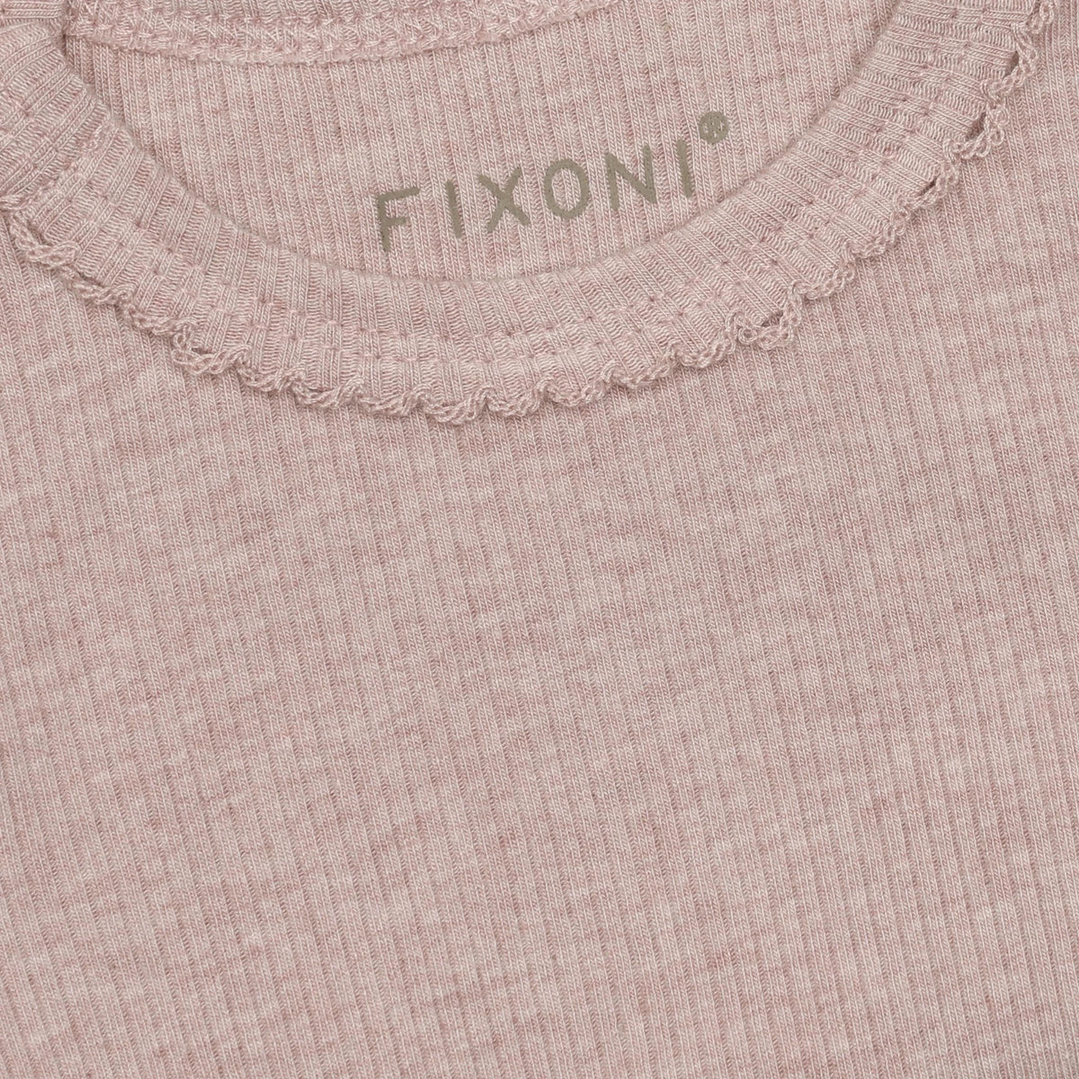 Fixoni Body LS Melange Rib - Pale Mauve Melange - hatshoe