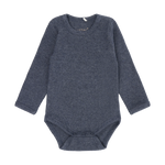 Fixoni Body LS Melange Rib - Vintage Indigo Melange - hatshoe
