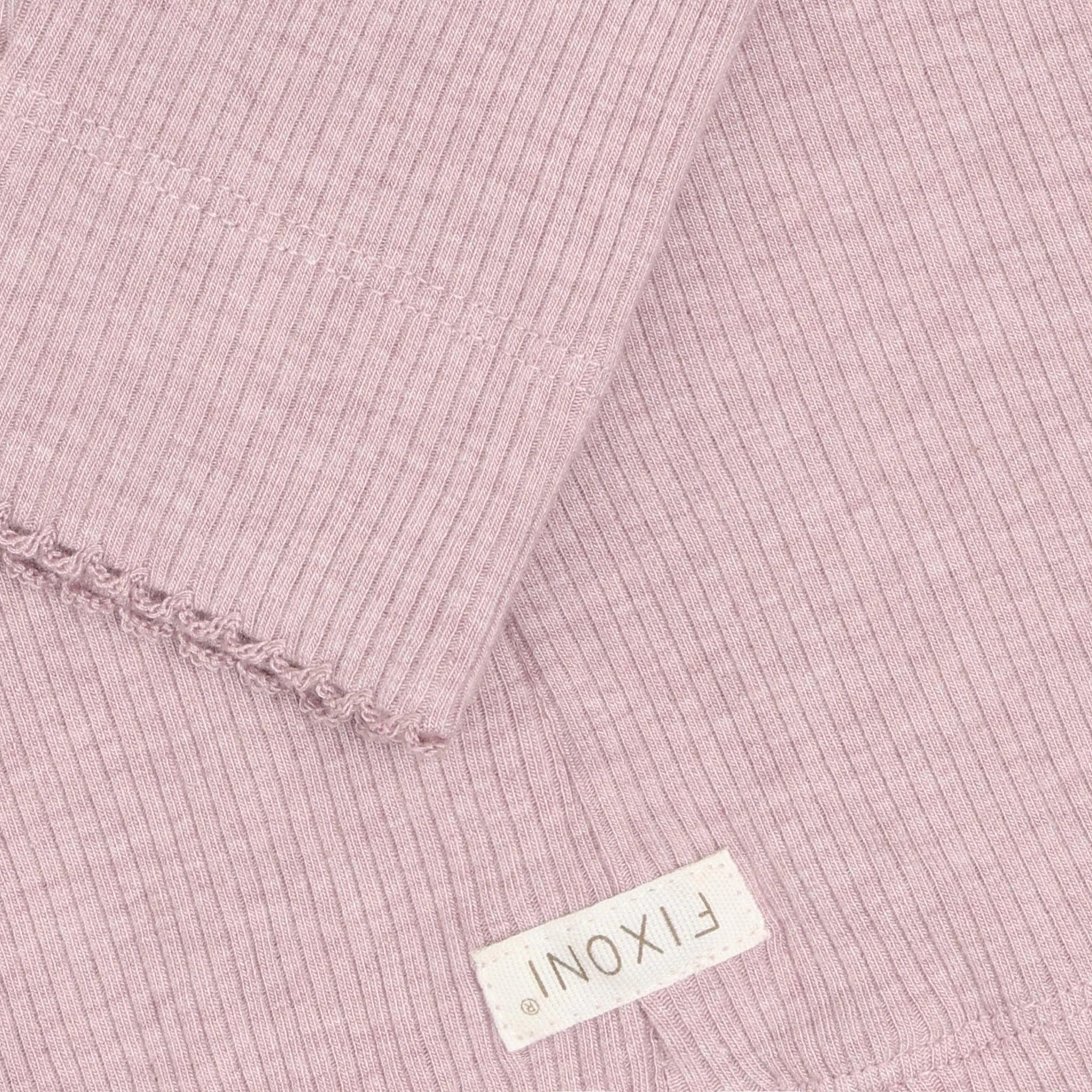 Fixoni Leggings Melange Rib - Pale Mauve Melange