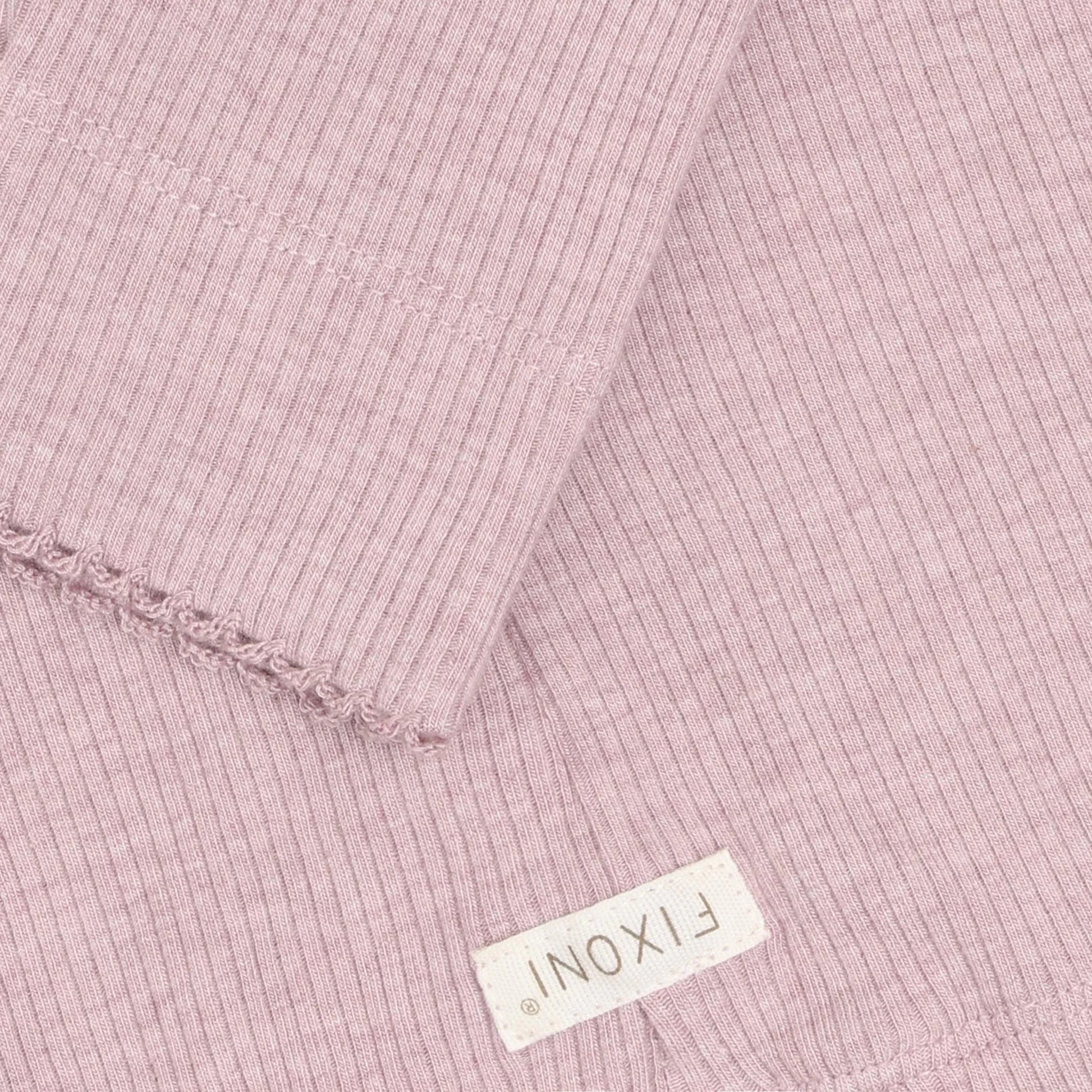 Fixoni Leggings Melange Rib - Pale Mauve Melange - hatshoe