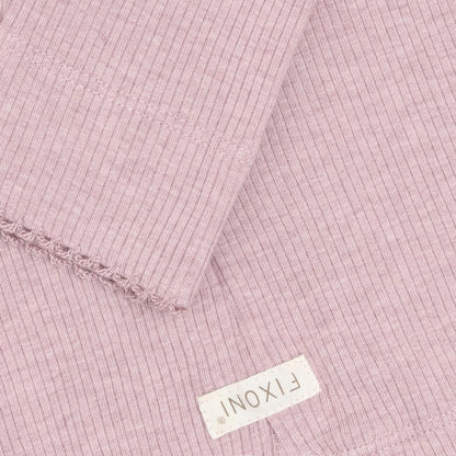 Fixoni Leggings Melange Rib - Pale Mauve Melange - hatshoe