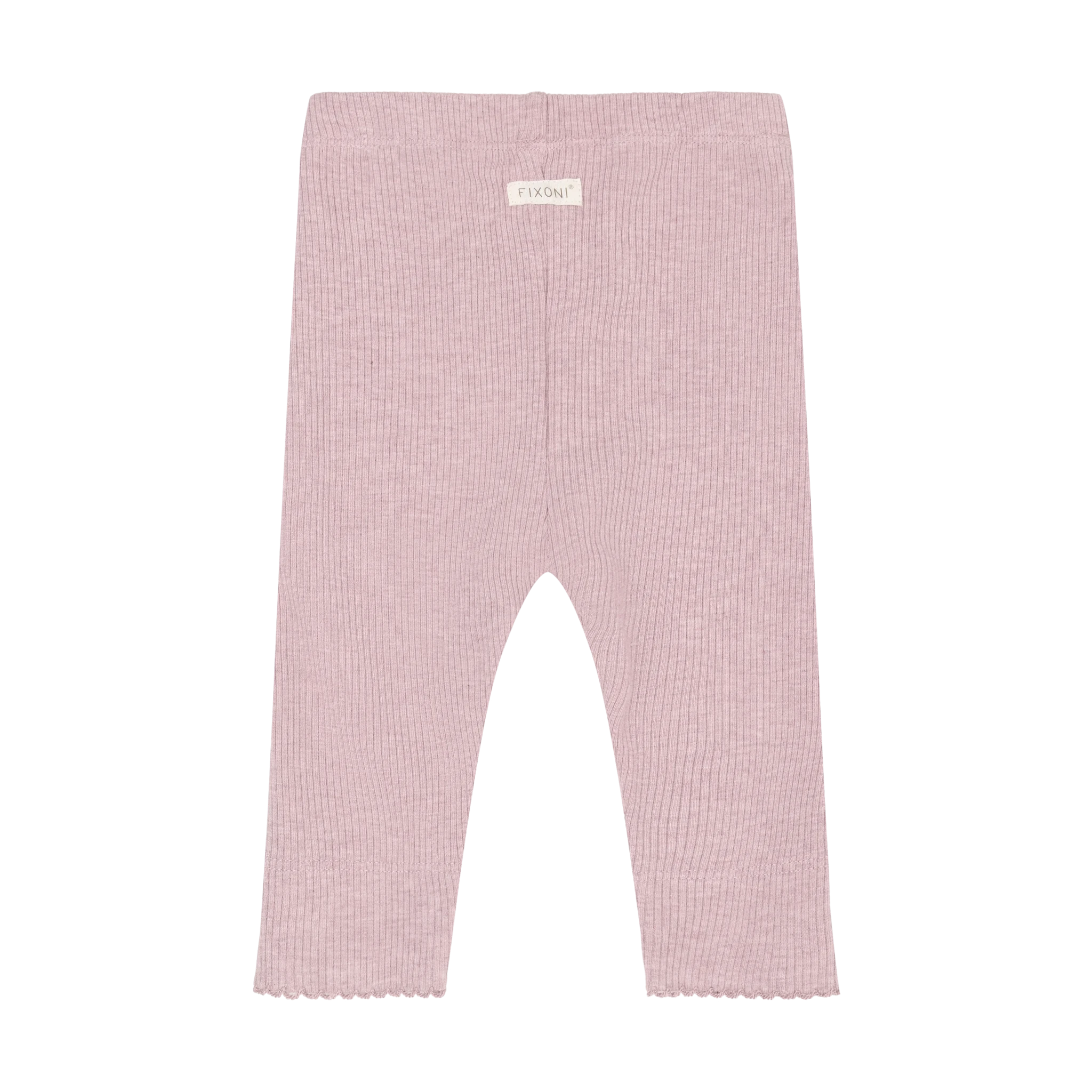 Fixoni Leggings Melange Rib - Pale Mauve Melange