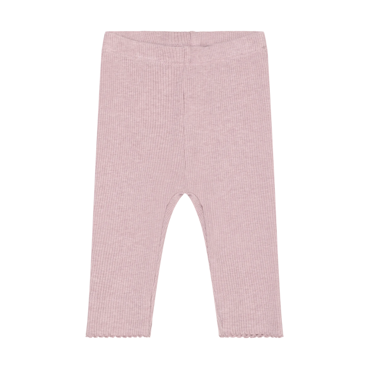 Fixoni Leggings Melange Rib - Pale Mauve Melange - hatshoe