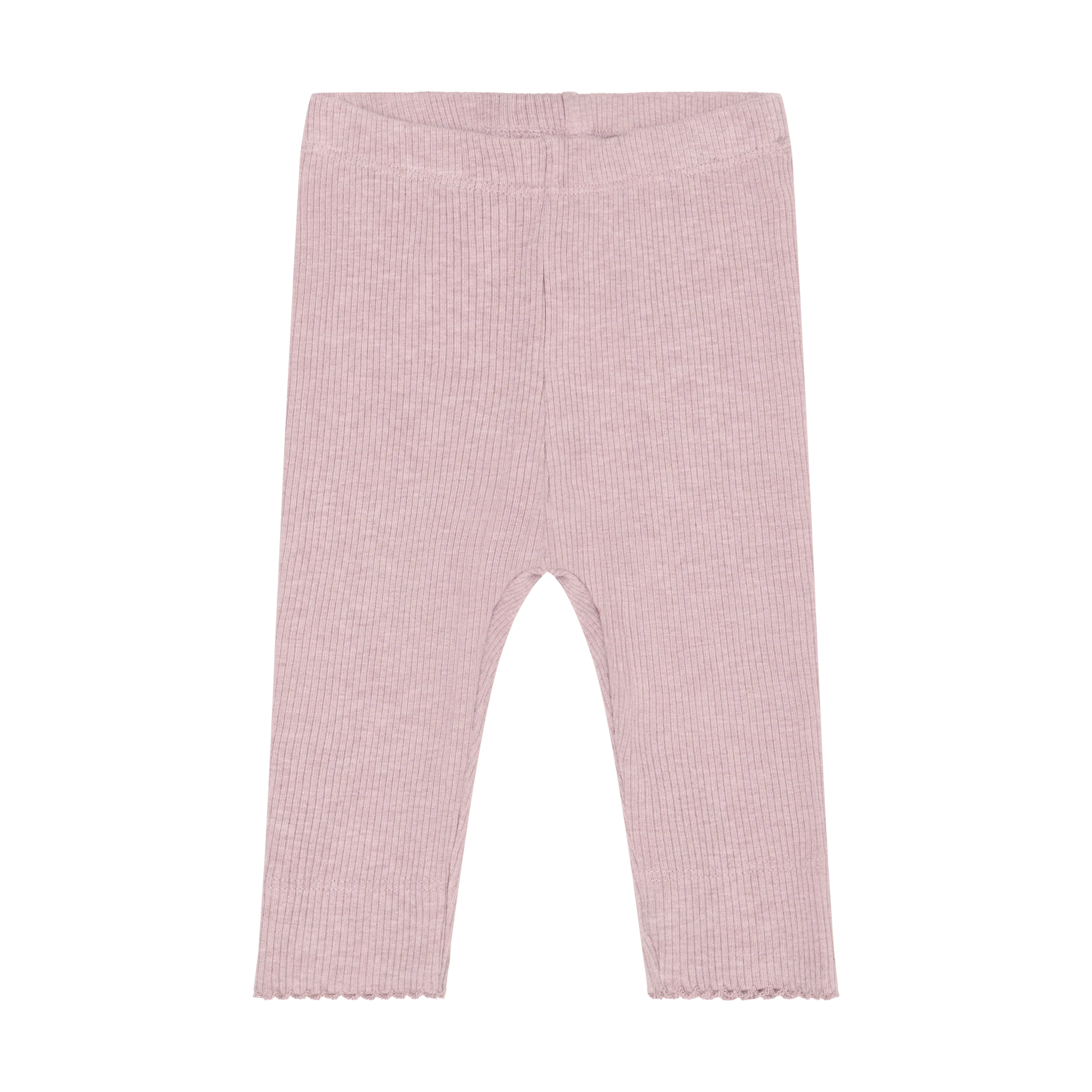Fixoni Leggings Melange Rib - Pale Mauve Melange - hatshoe
