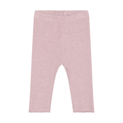 Fixoni Leggings Melange Rib - Pale Mauve Melange - hatshoe