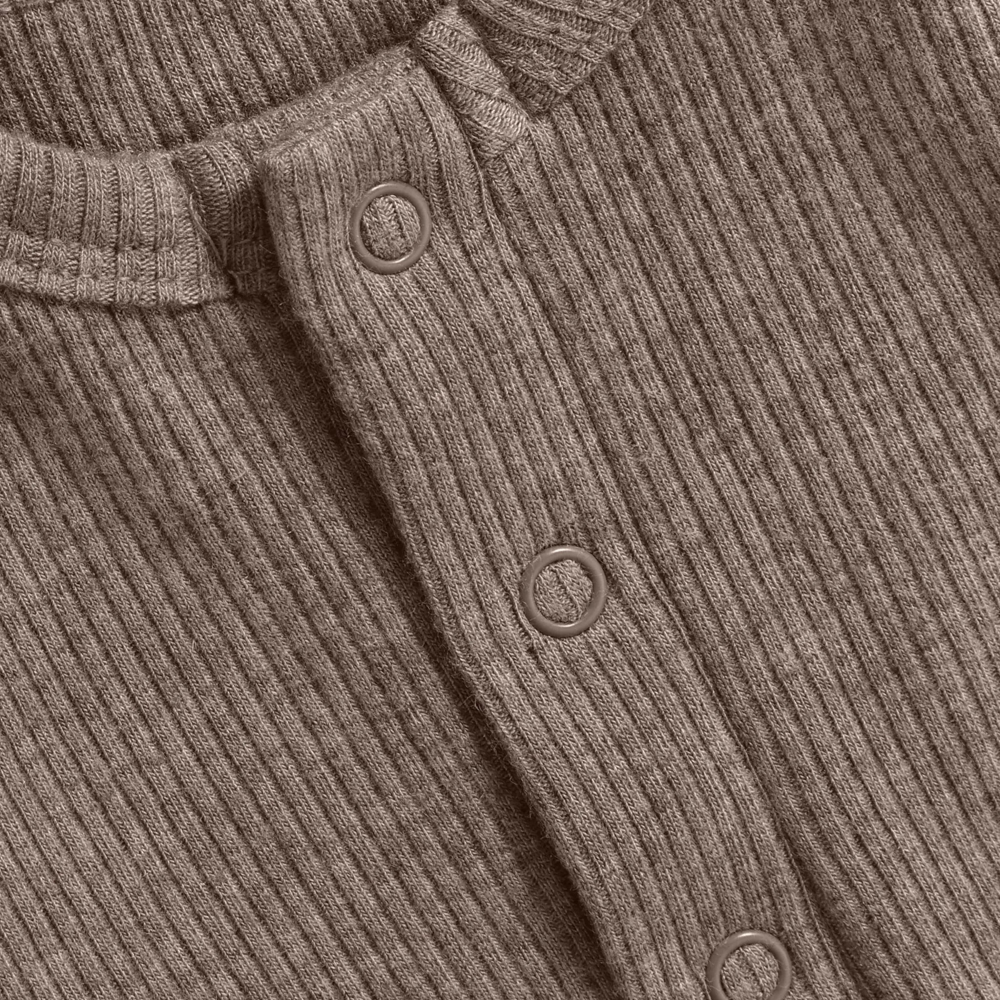 Fixoni Romper LS Melange Rib - Mountain Trial Melange