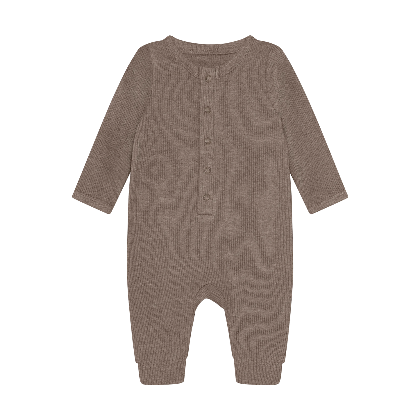 Fixoni Romper LS Melange Rib - Mountain Trial Melange - hatshoe