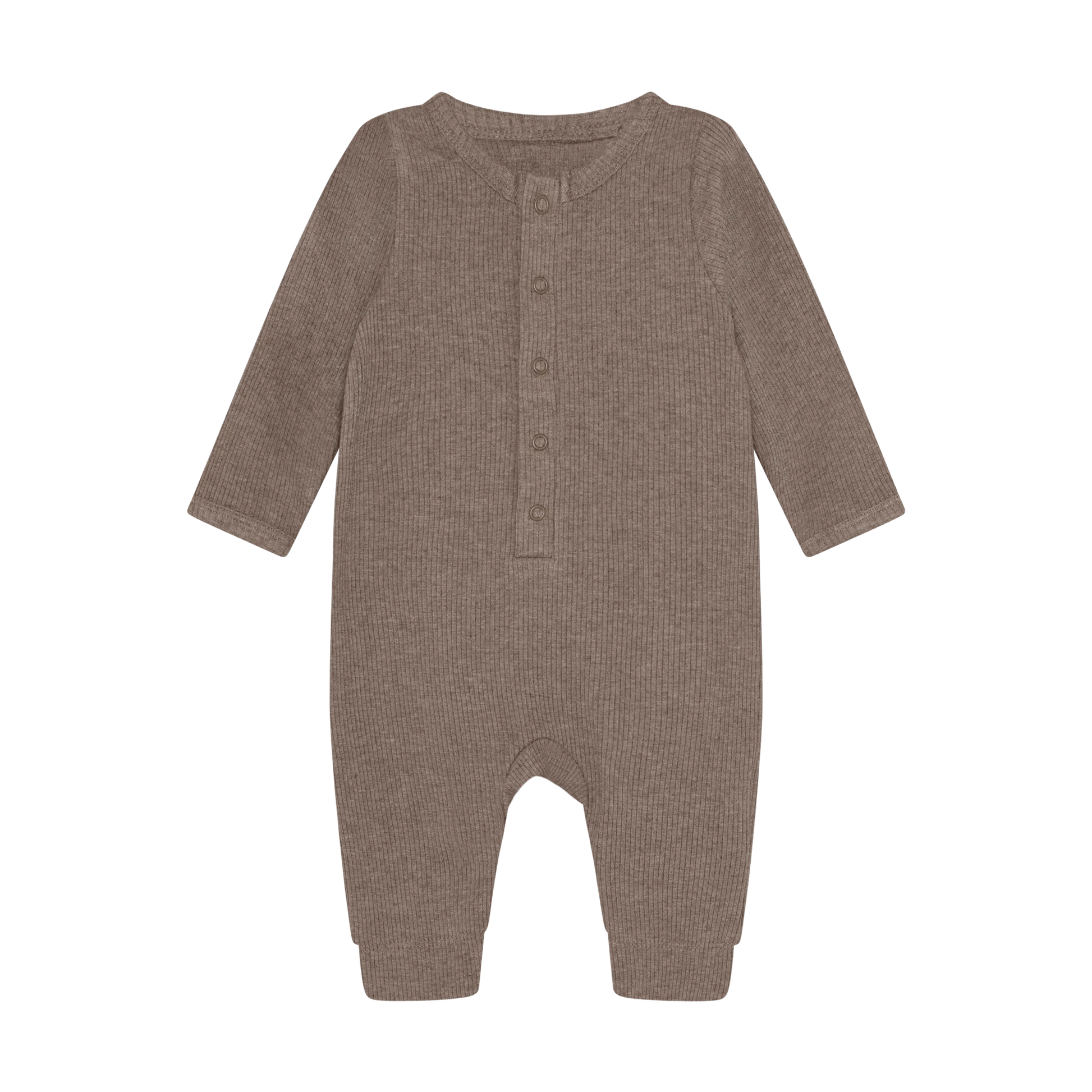 Fixoni Romper LS Melange Rib - Mountain Trial Melange - hatshoe