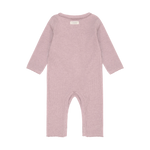 Fixoni Romper LS Melange Rib - Pale Mauve Melange - hatshoe