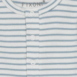 Fixoni Romper LS Rib - Dusty Blue - hatshoe