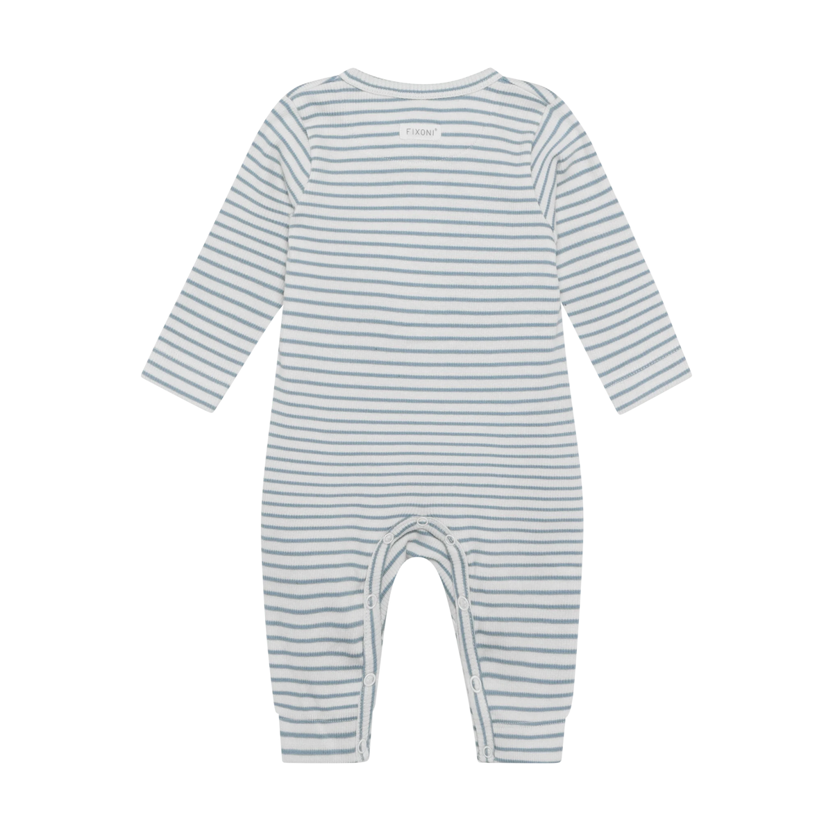 Fixoni Romper LS Rib - Dusty Blue - hatshoe