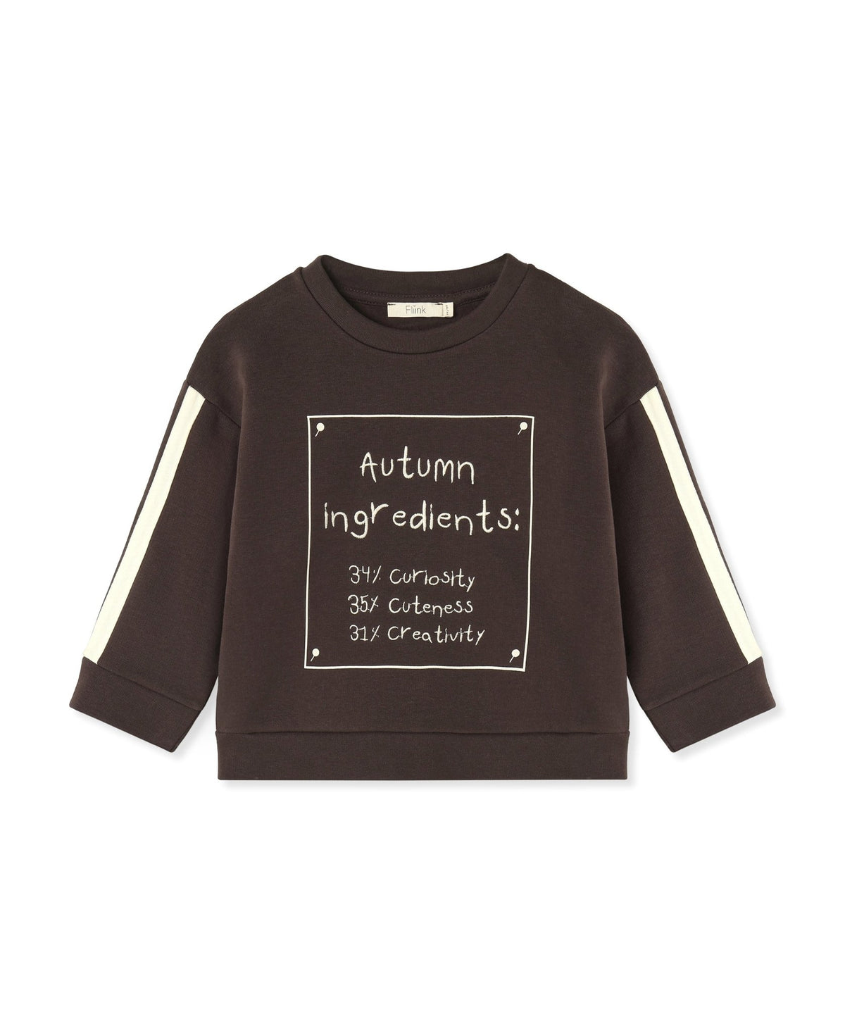 Fliink Jongens Sweatshirt Alvin - Coffee Bean - hatshoe