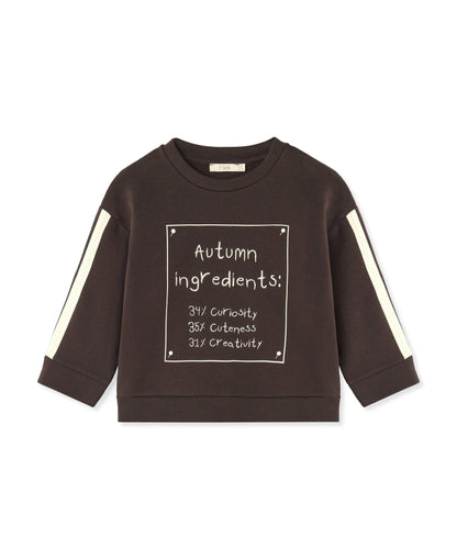 Fliink Jongens Sweatshirt Alvin - Coffee Bean - hatshoe