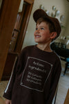 Fliink Jongens Sweatshirt Alvin - Coffee Bean - hatshoe