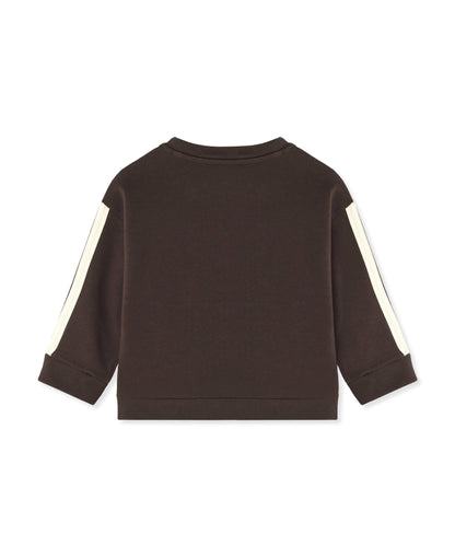 Fliink Jongens Sweatshirt Alvin - Coffee Bean - hatshoe