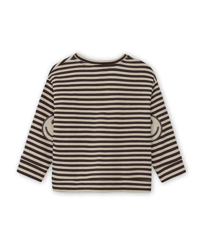 Fliink Jongens Trui Alvin Stripe - Bruin Taupe - hatshoe