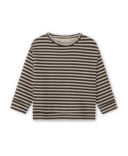 Fliink Jongens Trui Alvin Stripe - Bruin Taupe - hatshoe