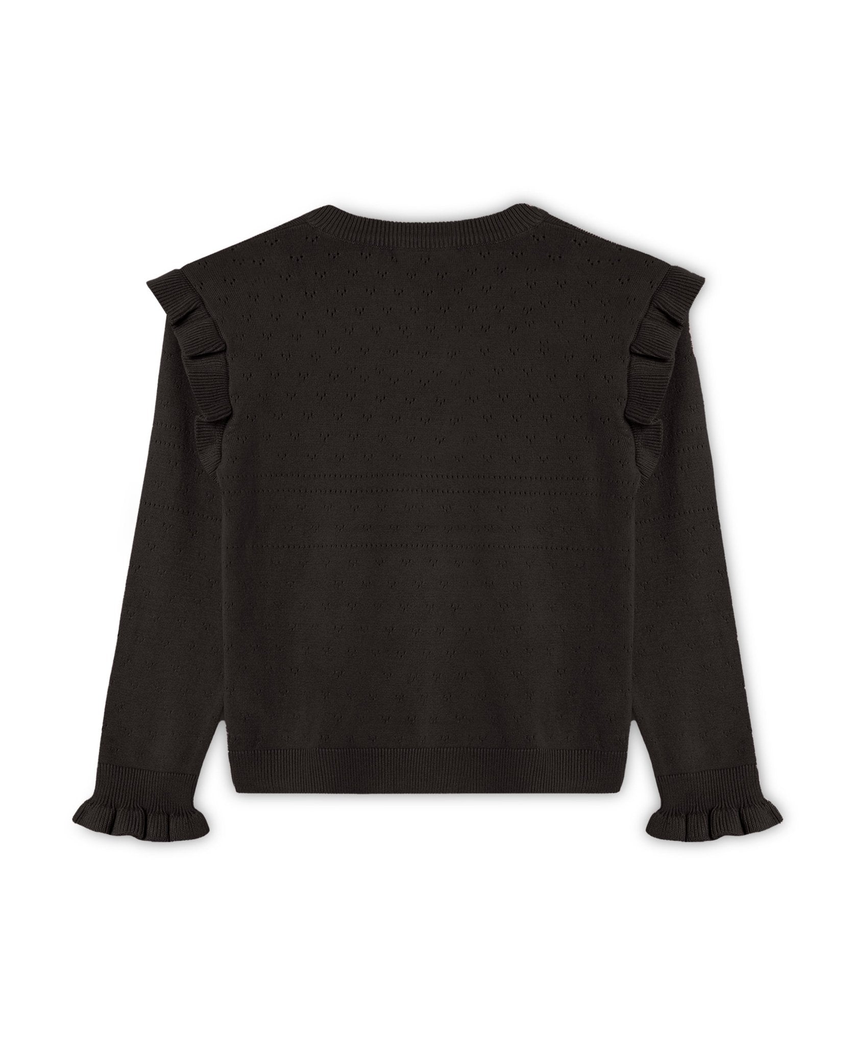 Fliink Meisjes Blouse Fame - Coffee Bean - hatshoe