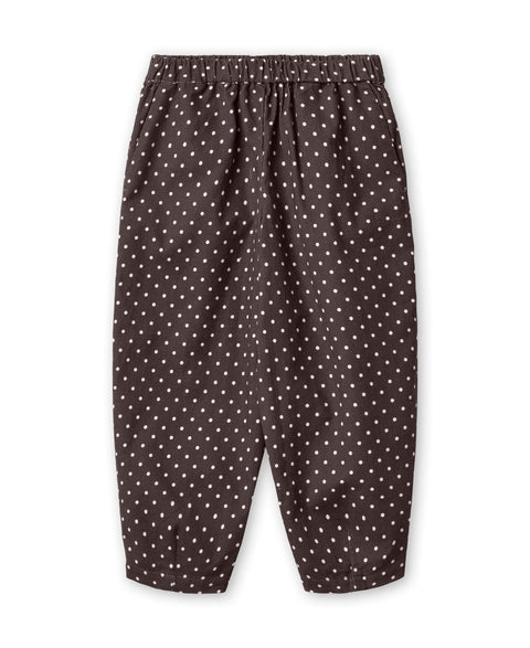 Fliink Meisjes Broek Dolly Dot  - Coffee Bean