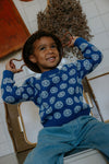 Fliink Meisjes Pullover Bon - Blue - hatshoe