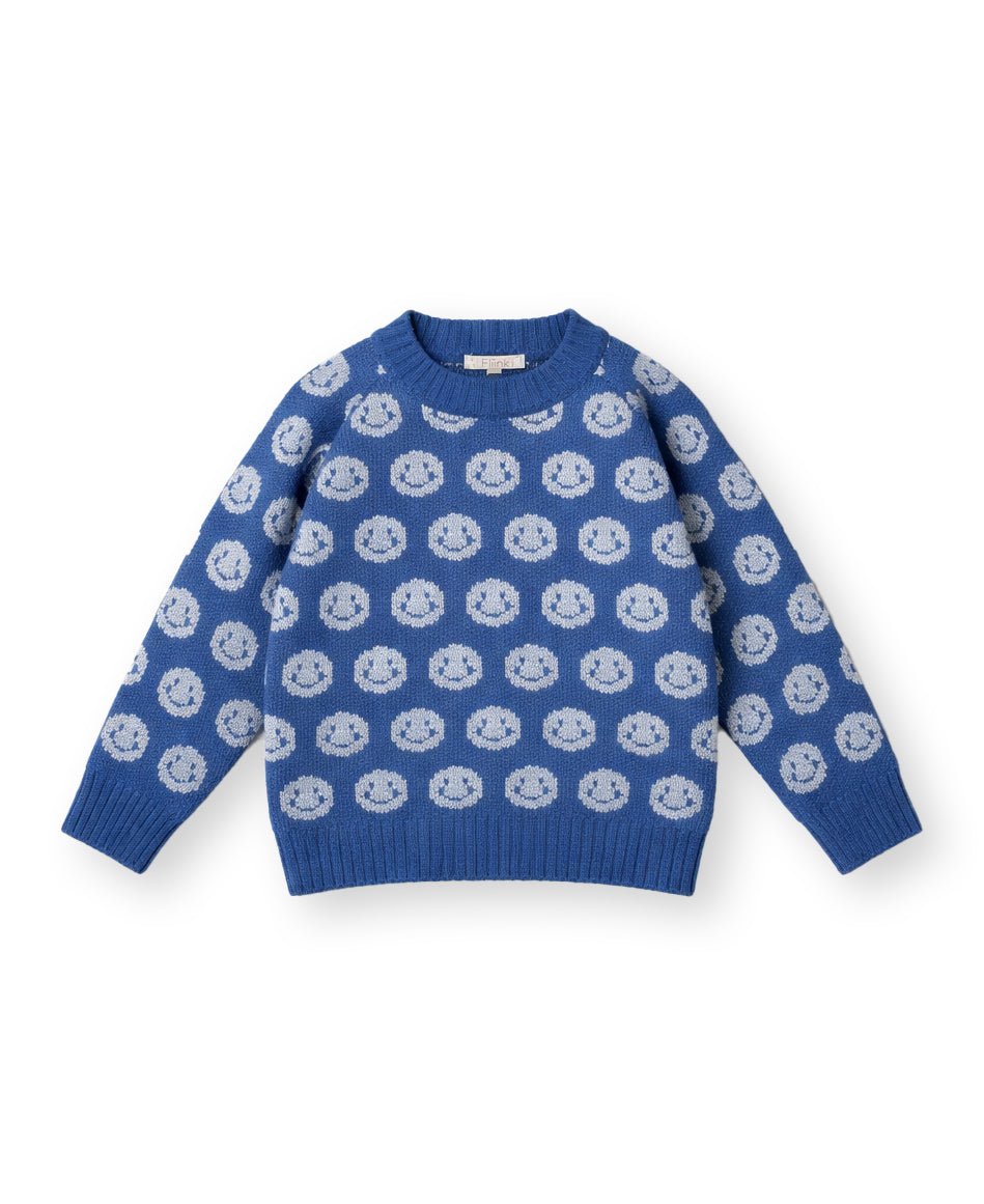 Fliink Meisjes Pullover Bon - Blue - hatshoe