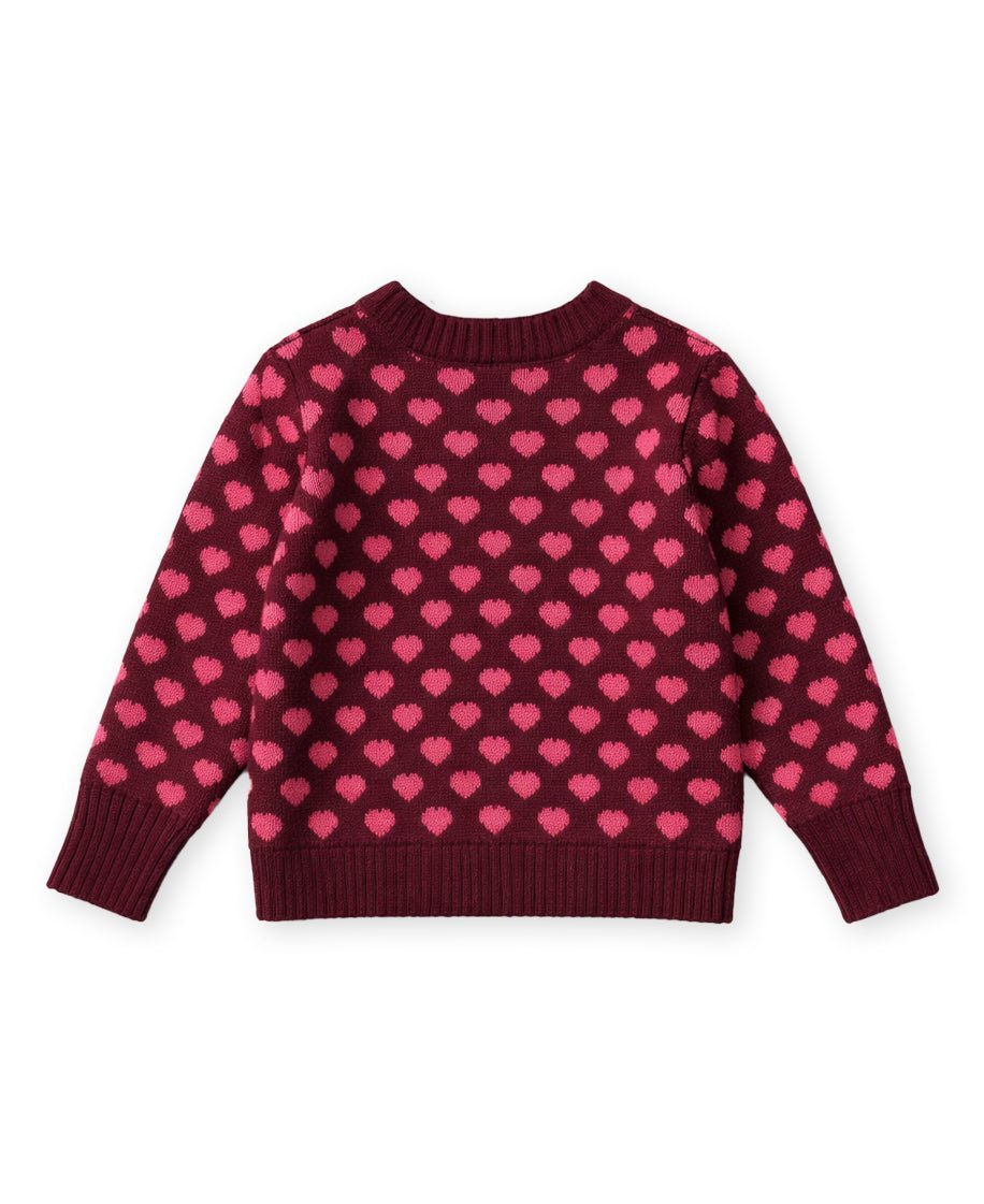 Fliink Meisjes Pullover Janie - Burgundy - hatshoe