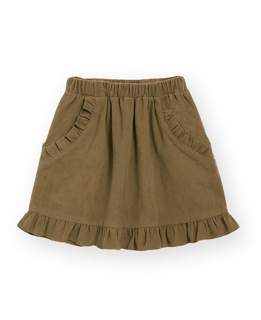 Fliink Meisjes Rok Dolly - Bruin - hatshoe