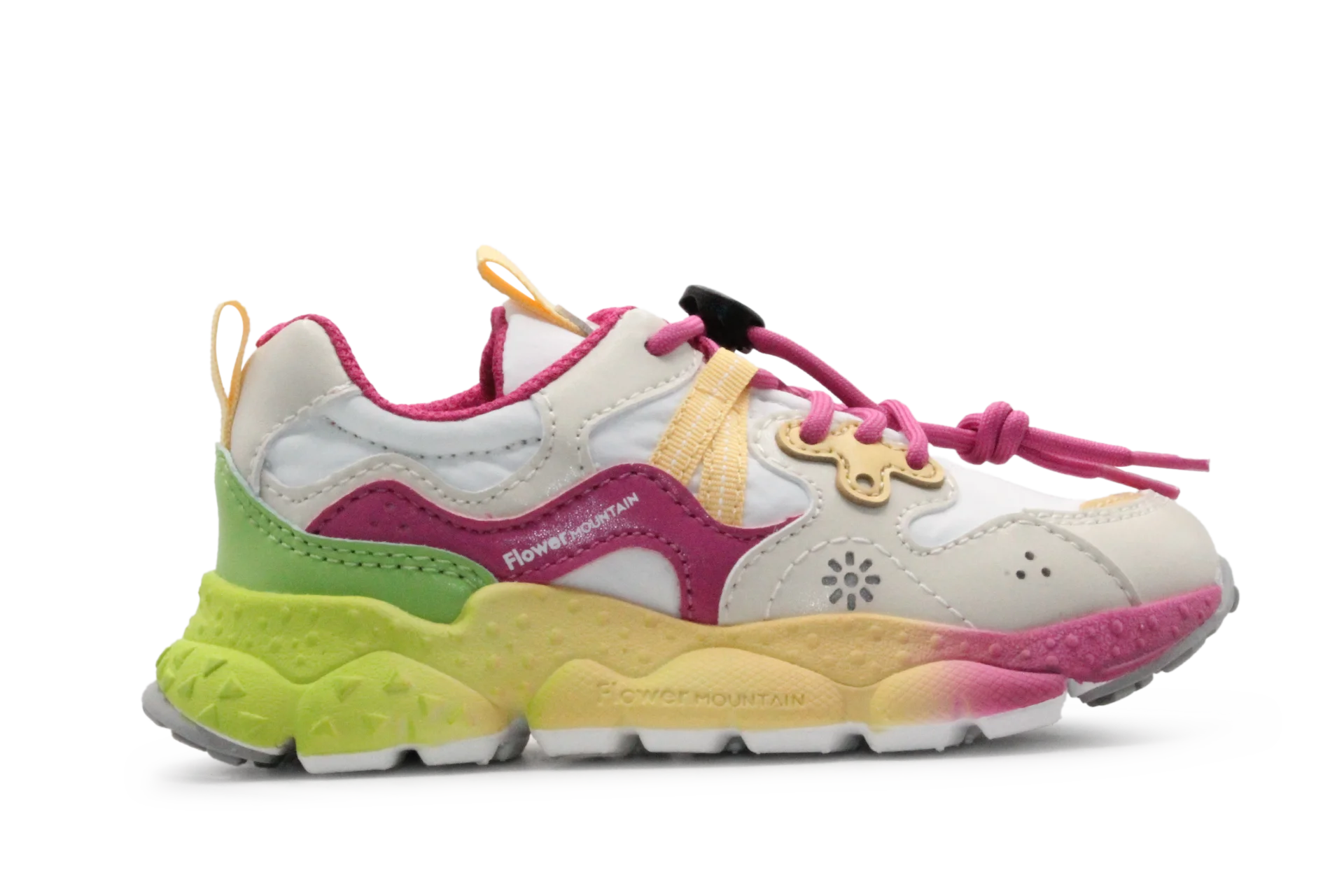 Flower Mountain Sneaker Yamano 3 - Wit Fuxia