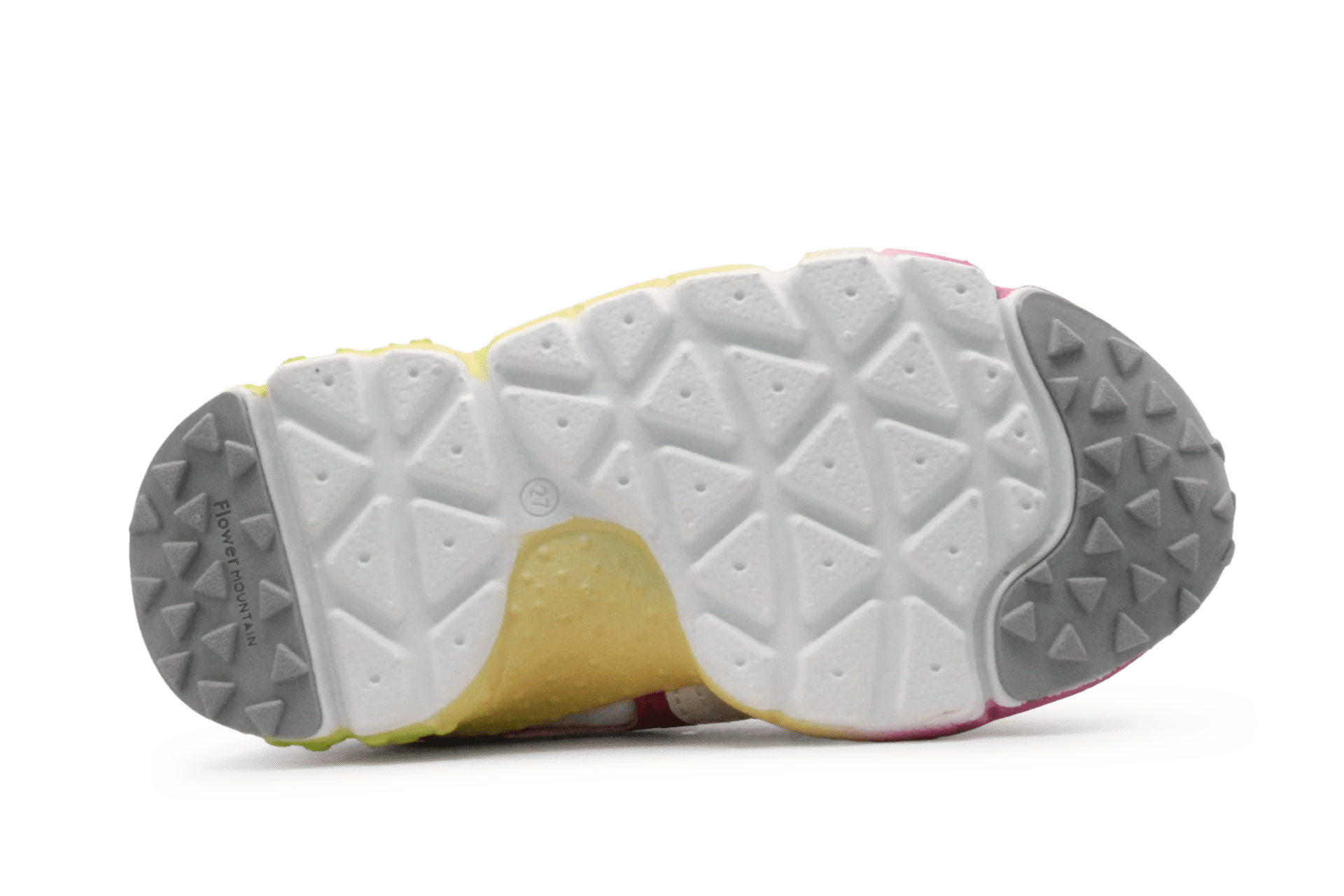 Flower Mountain Sneaker Yamano 3 - Wit Fuxia