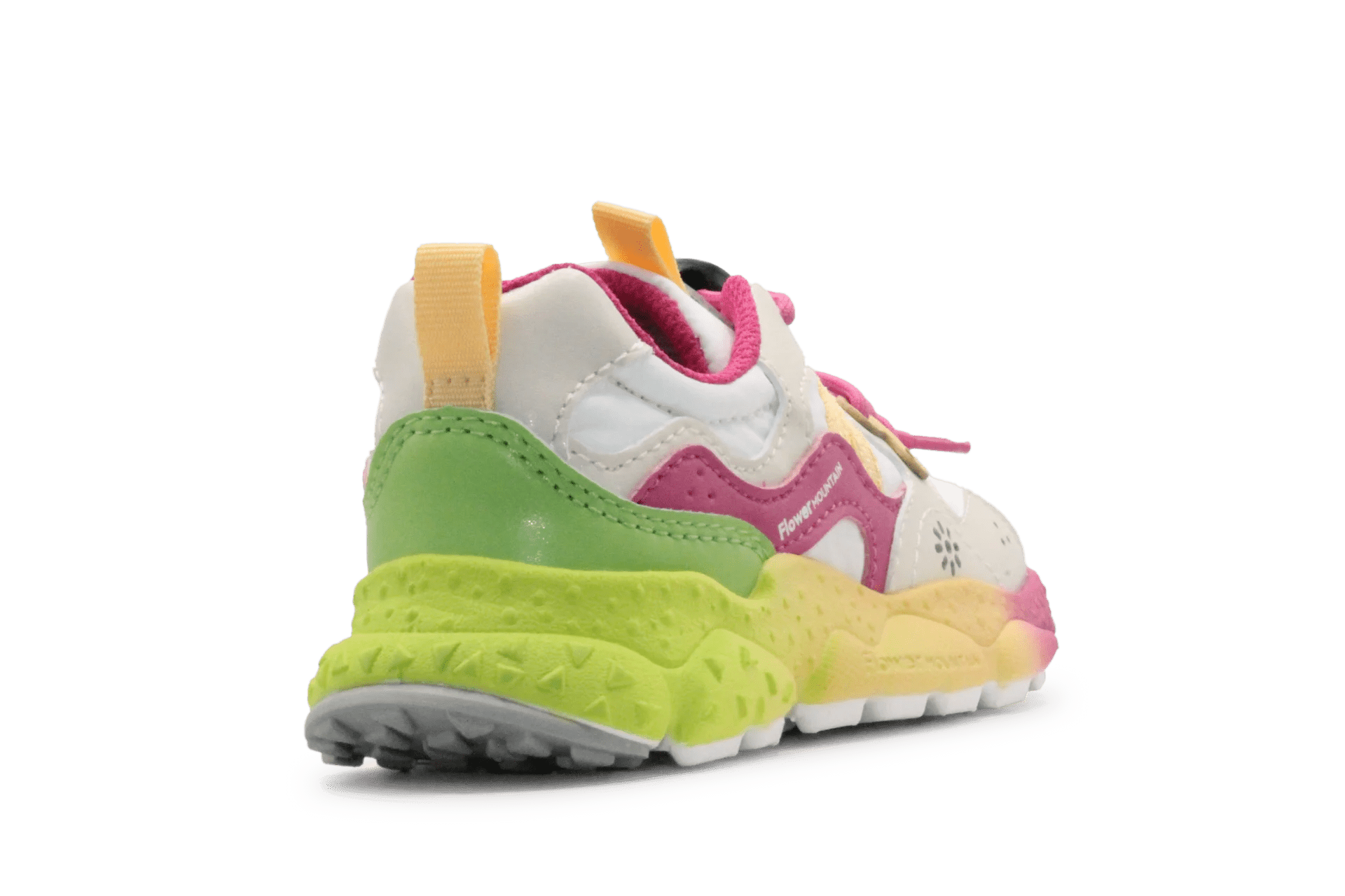 Flower Mountain Sneaker Yamano 3 - Wit Fuxia - hatshoe