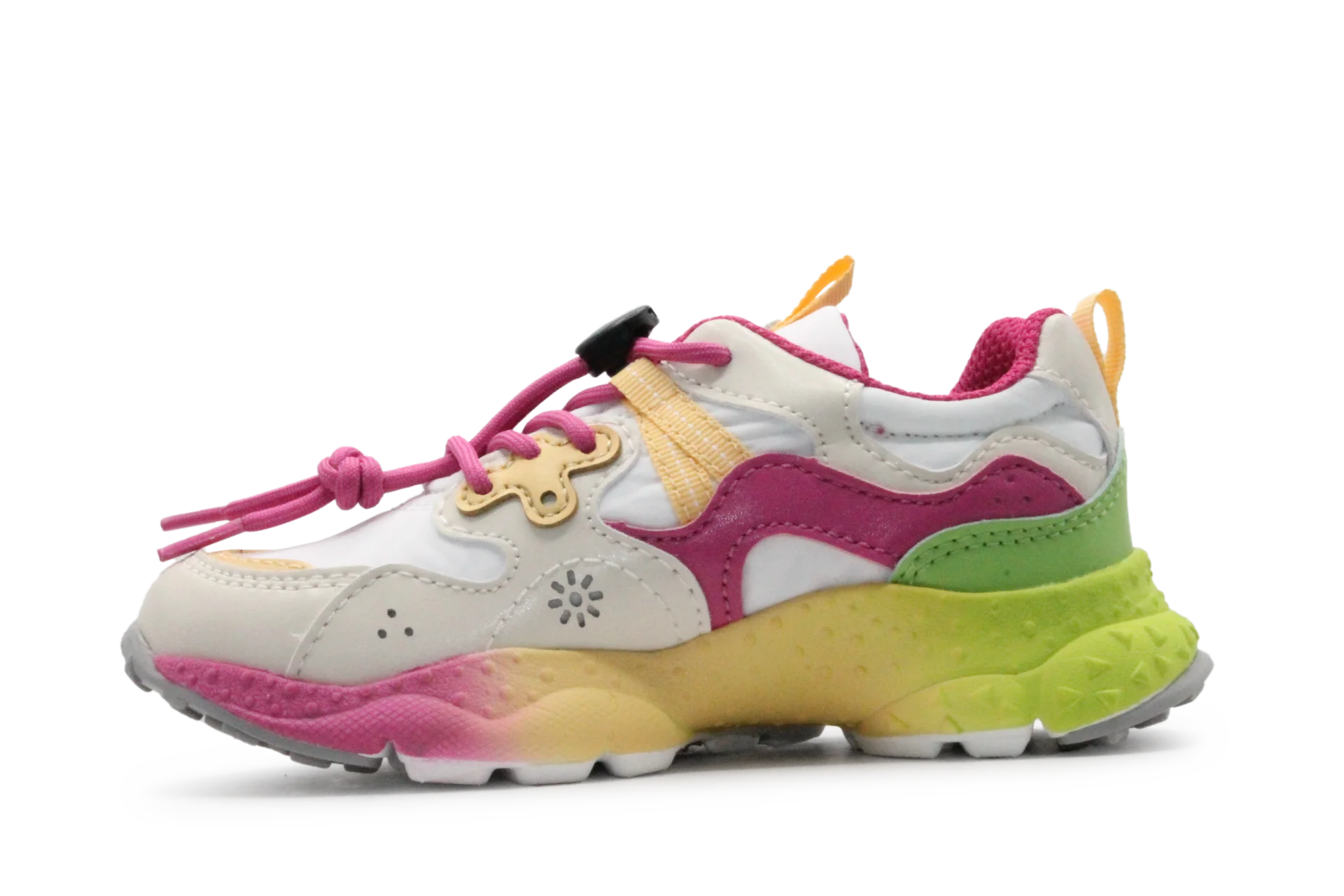 Flower Mountain Sneaker Yamano 3 - Wit Fuxia