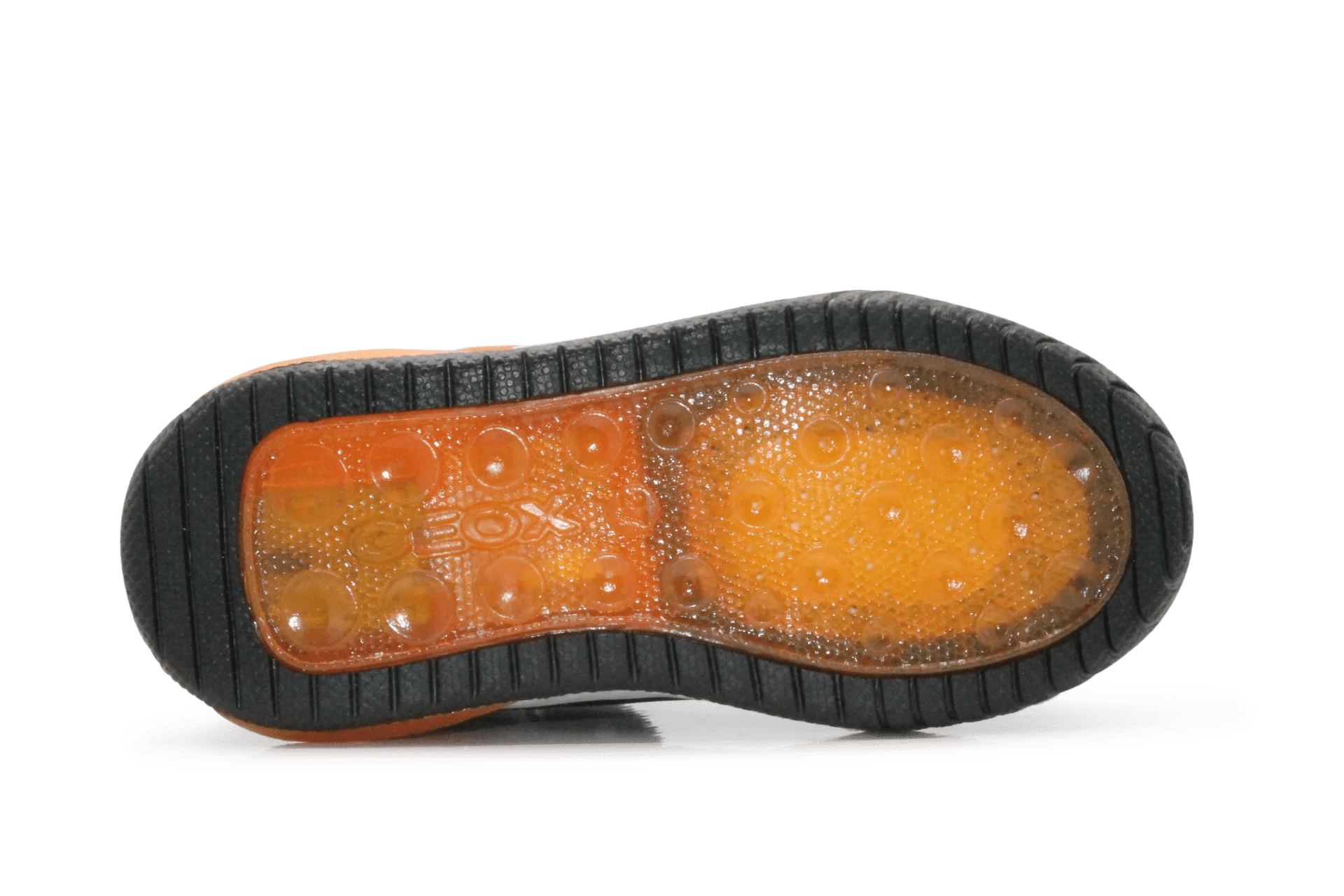 Geox Basket Inek  lichtjes Schoenen Jongens - Black Orange