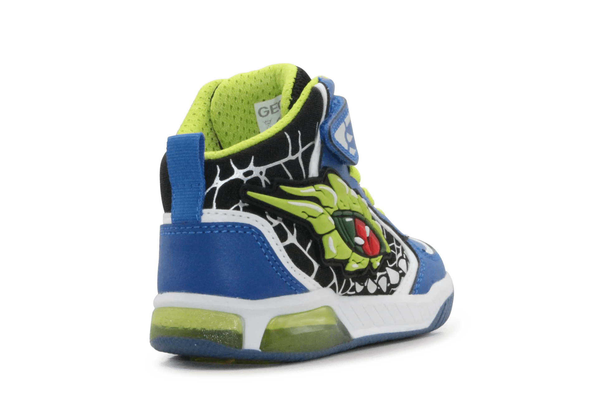 Geox Basket Inek  lichtjes Schoenen Jongens - Royal lime
