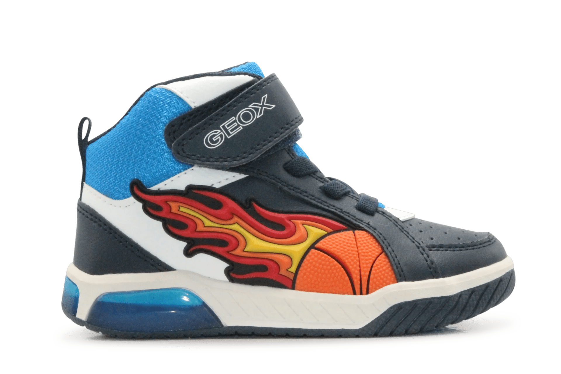 Geox Basket Inek  lichtjes Schoenen Jongens - Royal Red
