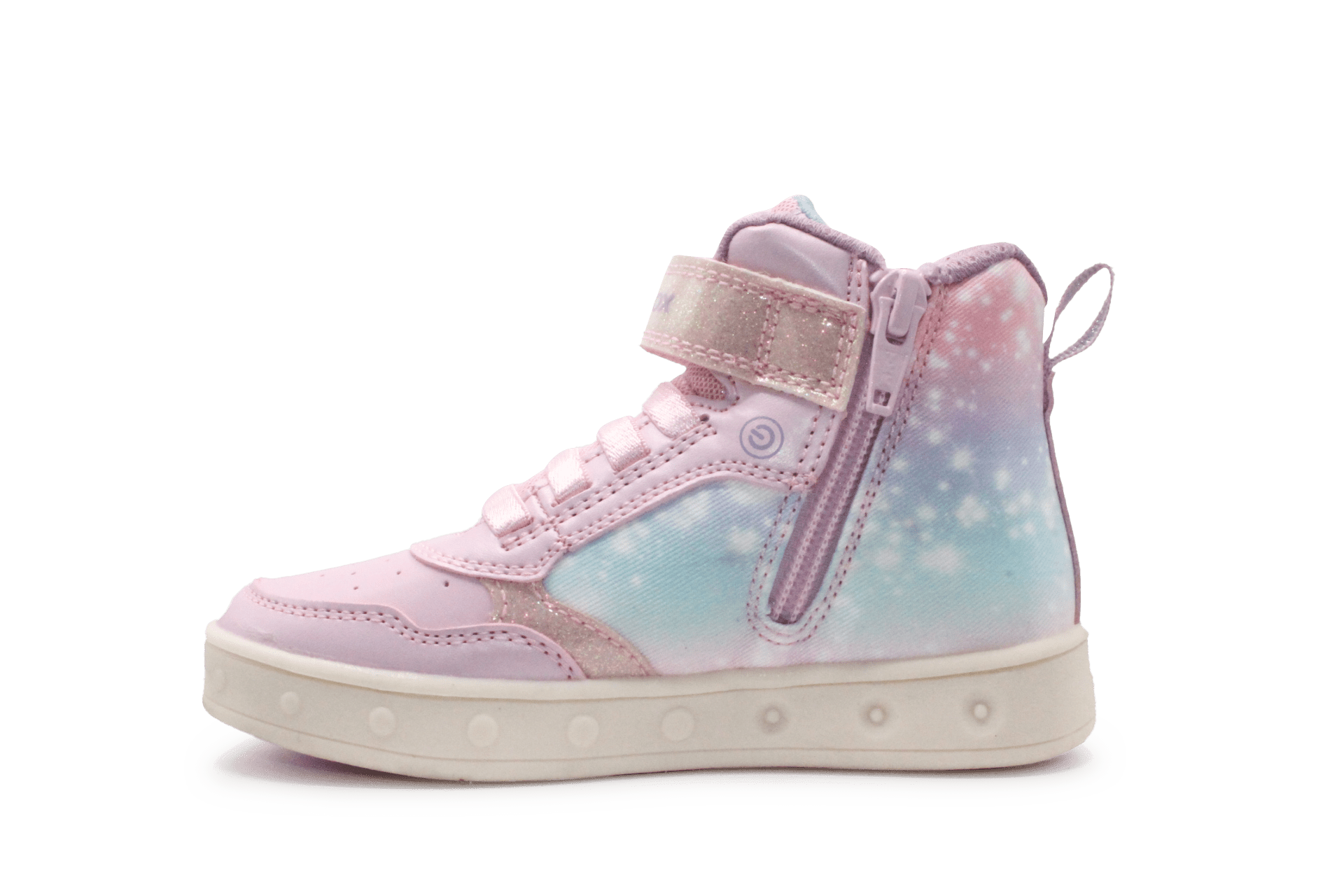 Geox Meisjes J Eclair Veterlaarsjes - Stoere En Vrouwelijke Enkellaarsjes Met Bloemenprint