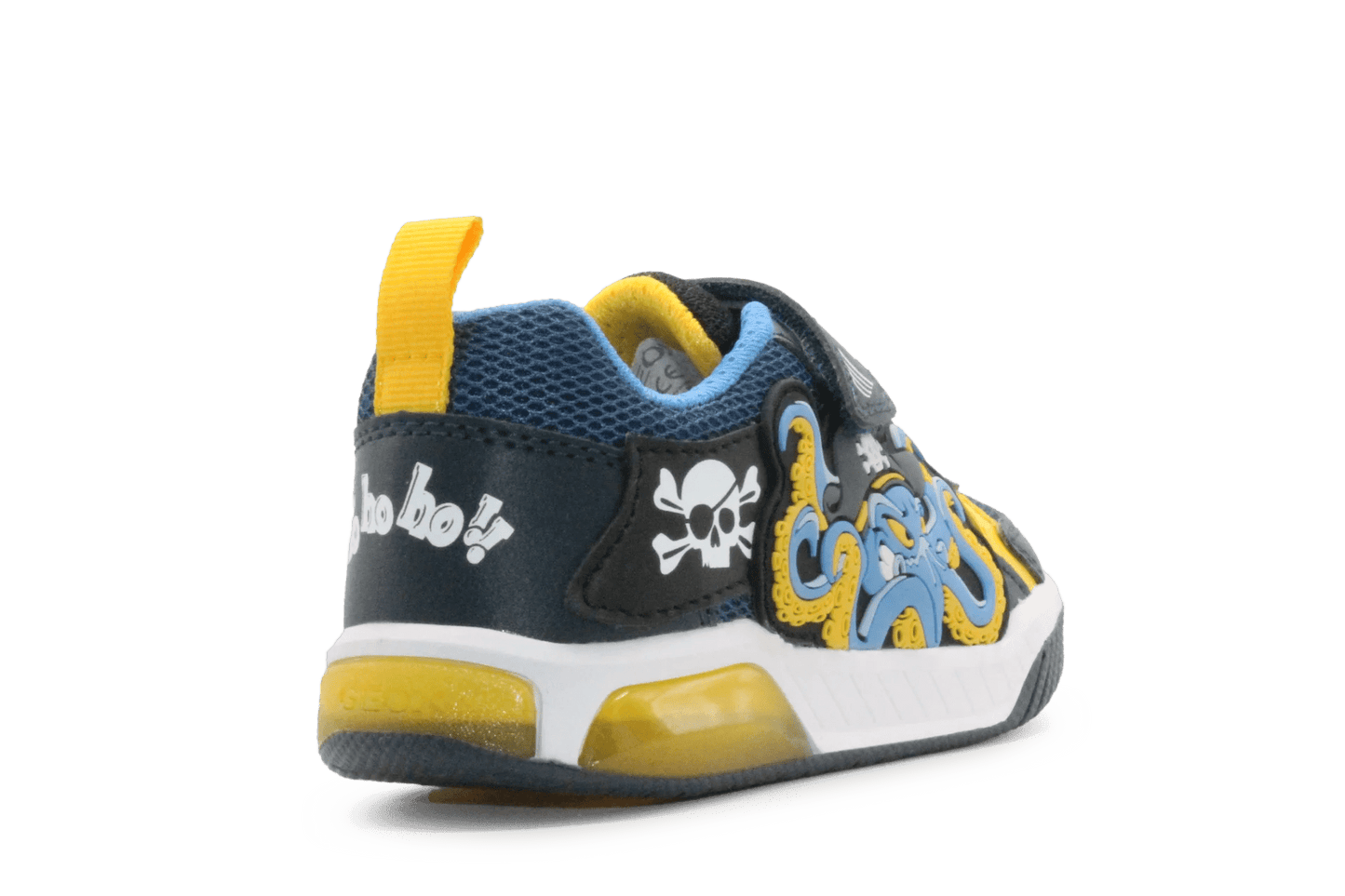Geox Lichtjes Octopus Schoenen Jongens - Navy Yellow - hatshoe