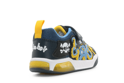 Geox Lichtjes Octopus Schoenen Jongens - Navy Yellow - hatshoe