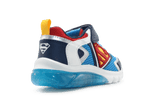 Geox Lichtjes Supermen Schoenen Jongens - Blue Red - hatshoe